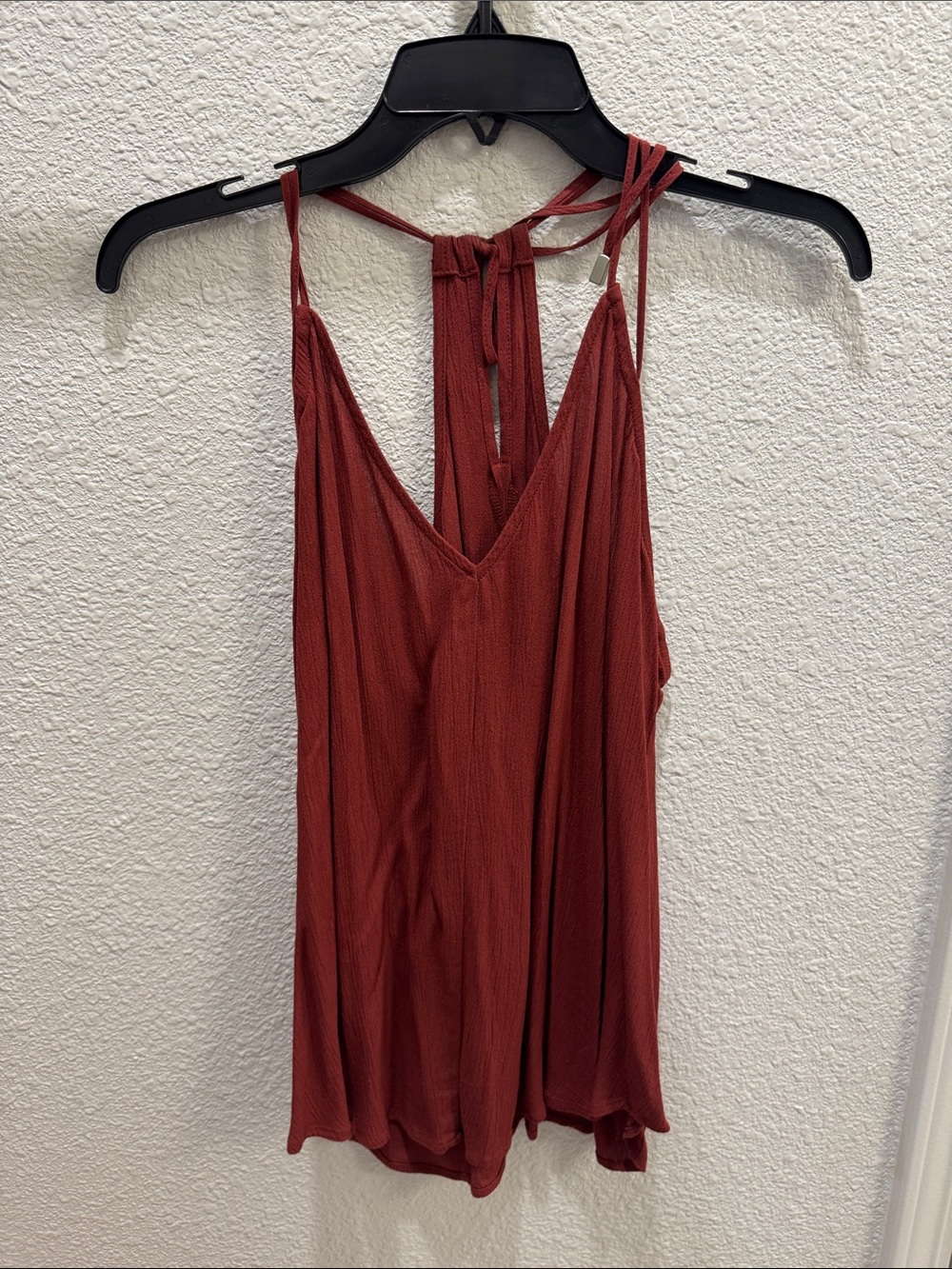 lovestitch Rust Red Tie-Back V-Neck Cami